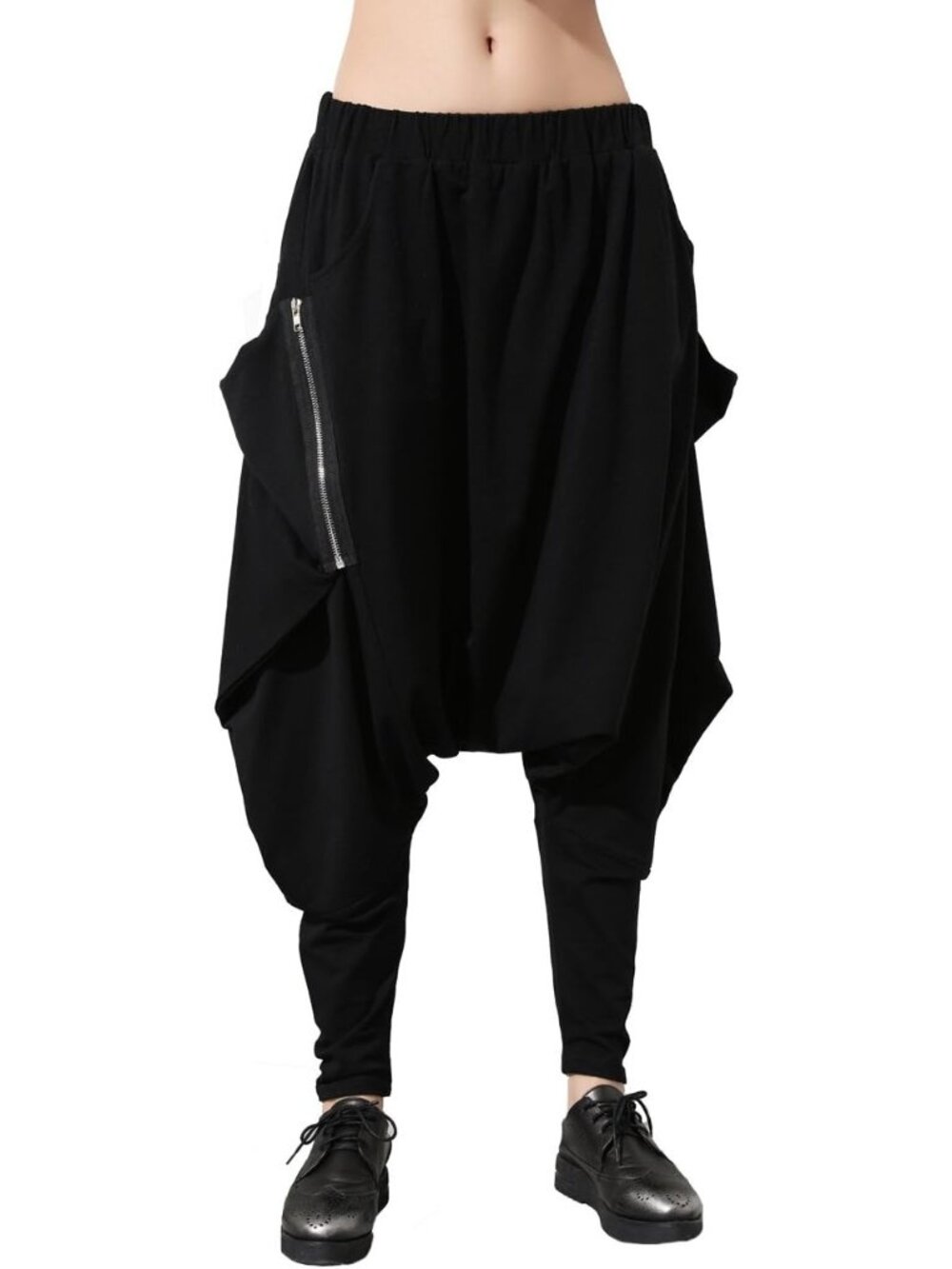 Women's Harem Hippie Pants with Pockets Relaxed Fit